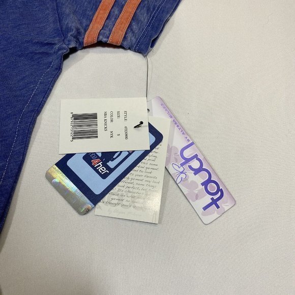 New York Knicks Women's Harper Off The‎ Shoulder T-Shirt Touch By Alyssa Milano - Picture 3 of 5